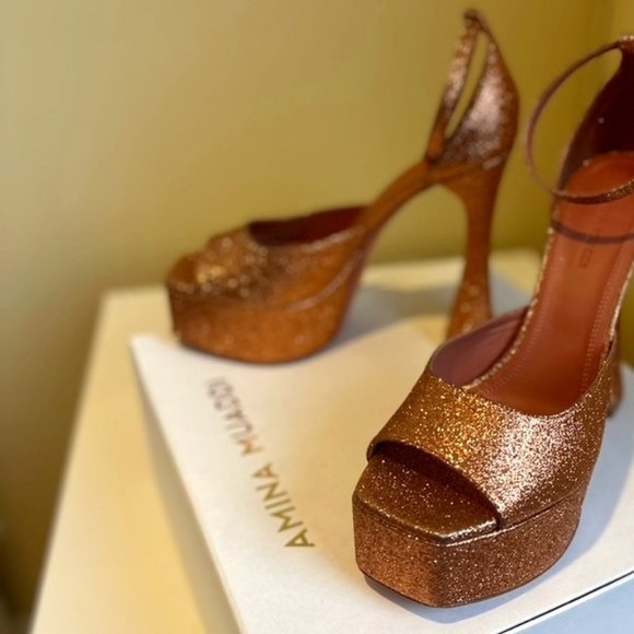 AMINA MUADDI BIANCA PLATFORM SHOES - Picture 5 of 11